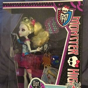 Monster High Lagoona dot dead gorgeous Blonde Hair with Pink & Blue Outfit 2011